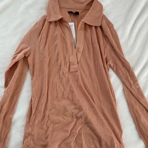 JCrew long sleeve collar V-neck